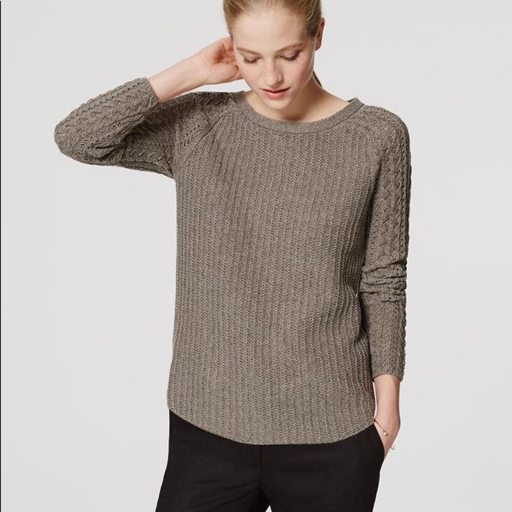 Cable knit sweater